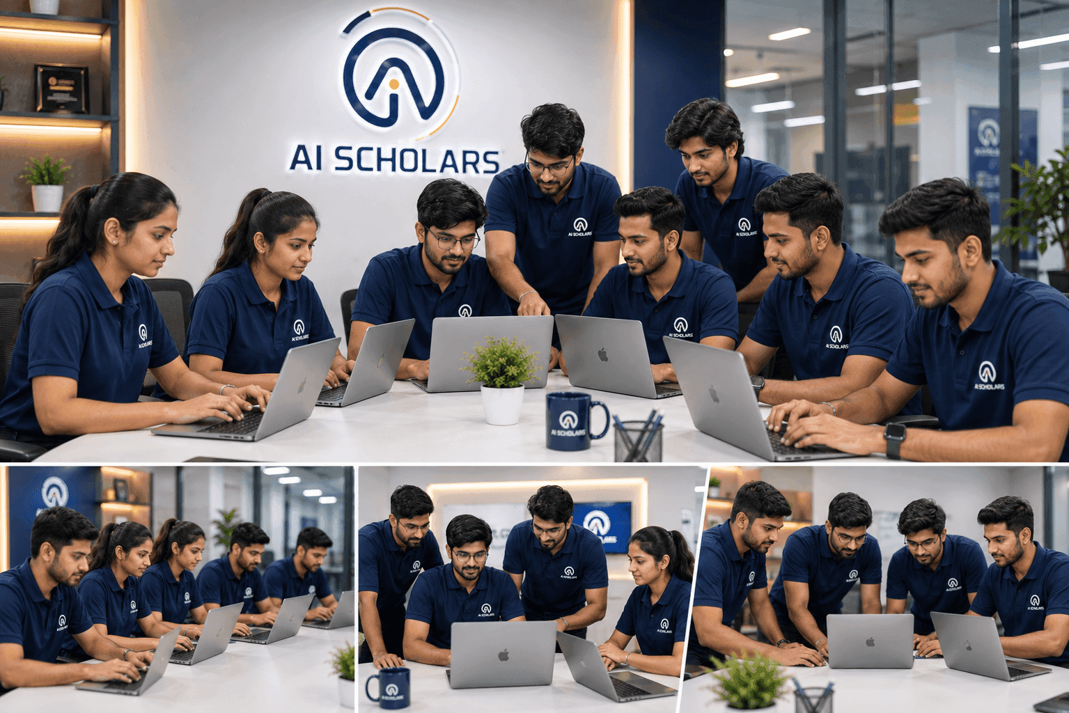 AI Scholars developers collaborating on software products