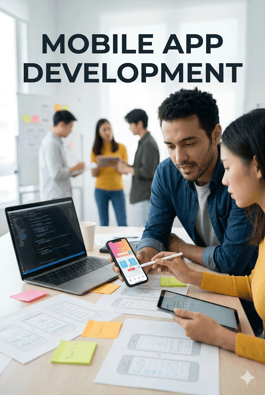 Mobile app development for iOS and Android
