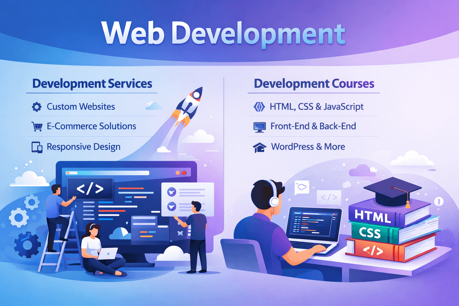 Professional software training and development team