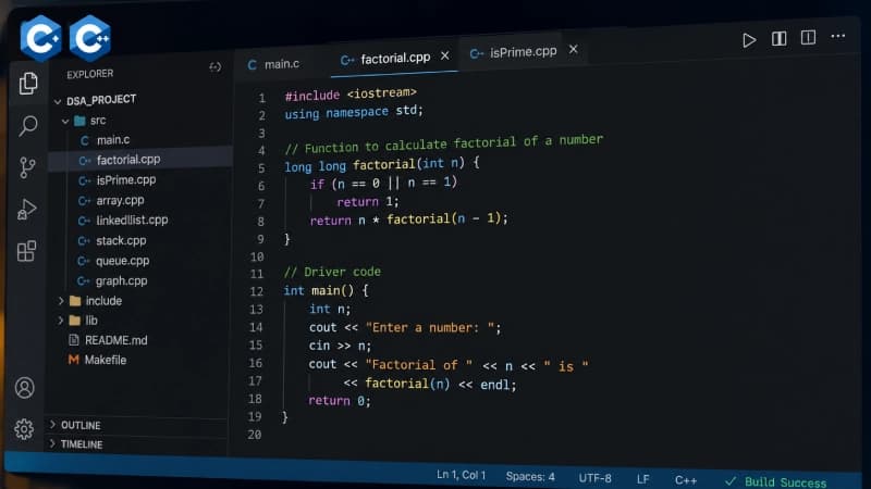 C & C++ Programming course at AI Scholars
