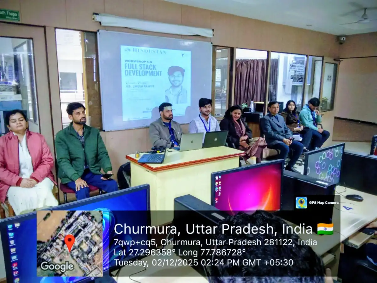 Full Stack Development Workshop at Hindustan College